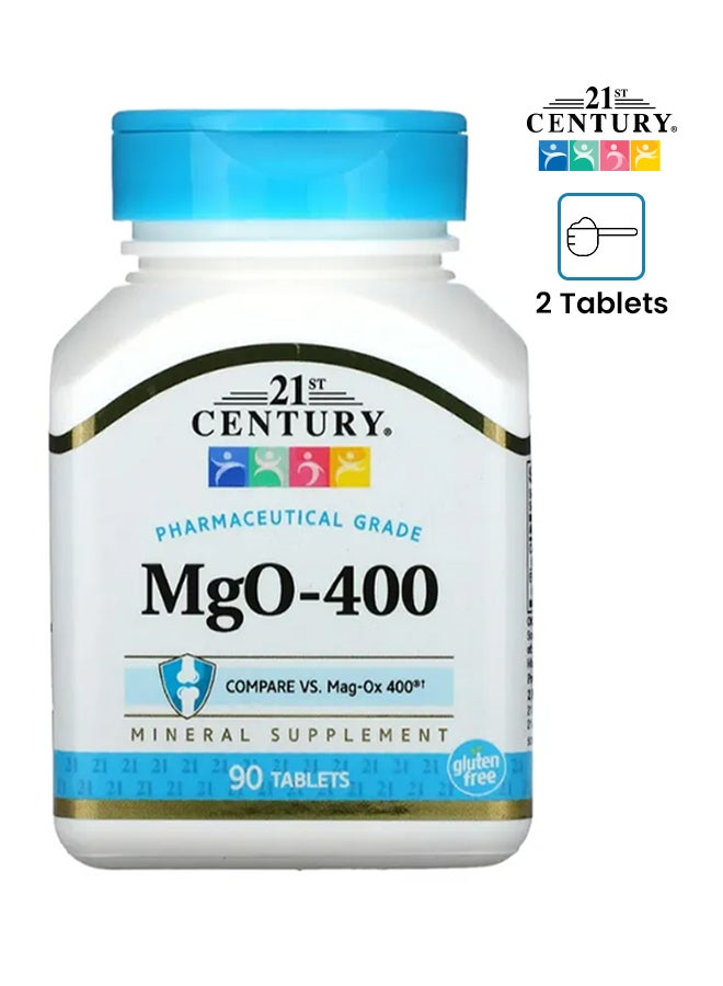 21st Century MgO Mineral 400 mg Dietary Supplement - 90 Tablets - Image 1